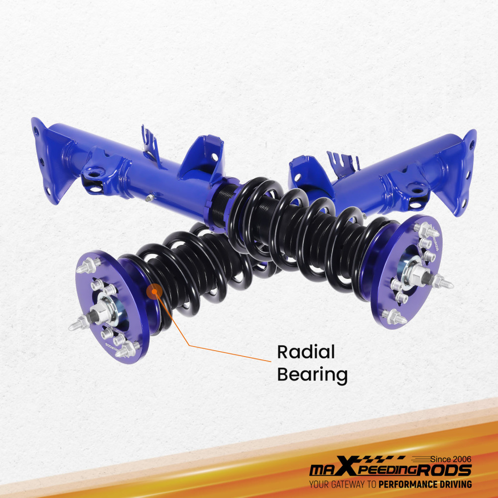 Kit ammortizzatori per auto Anteriore e Posteriore compatibile per BMW E46 Serie 3 1991-1998 318i 318tds Lowering Kit