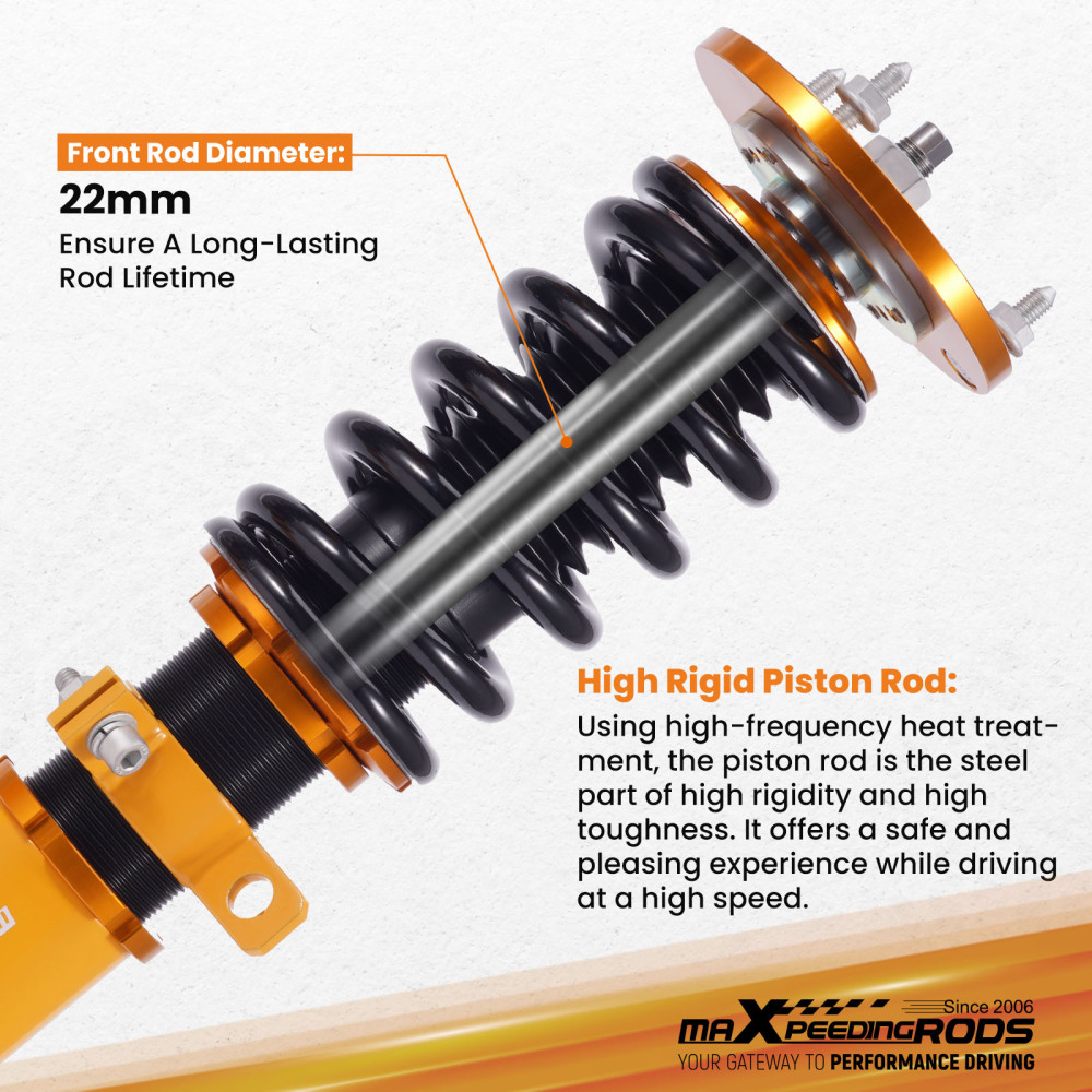 MaXpeedingrods COILOVER SUSPENSION Struts KIT compatible for BMW Z4 / E85 2002-2008