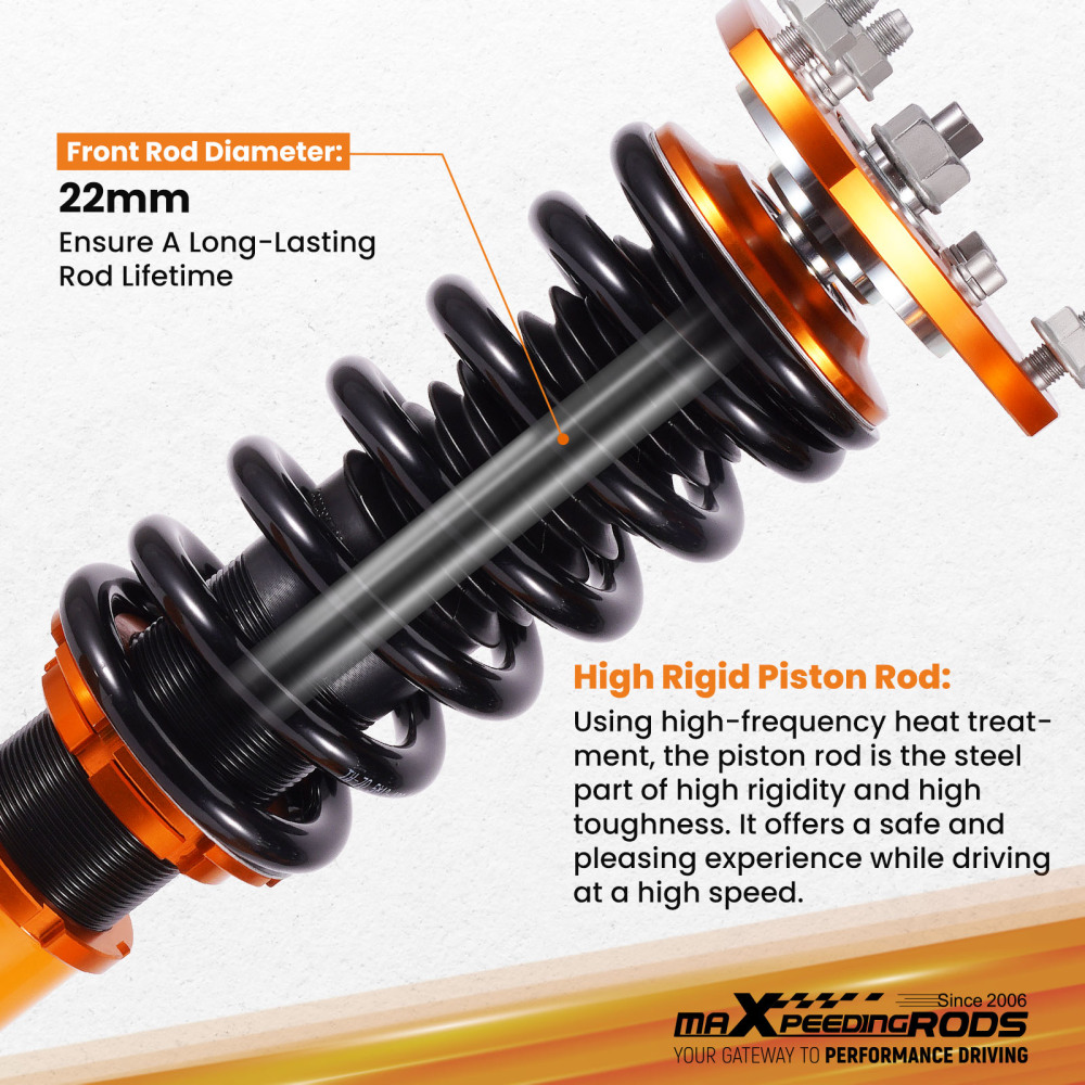 Compatible for Honda Element 2003 - 2011 Adjustable Height Shock Absorbers Coilover Kits