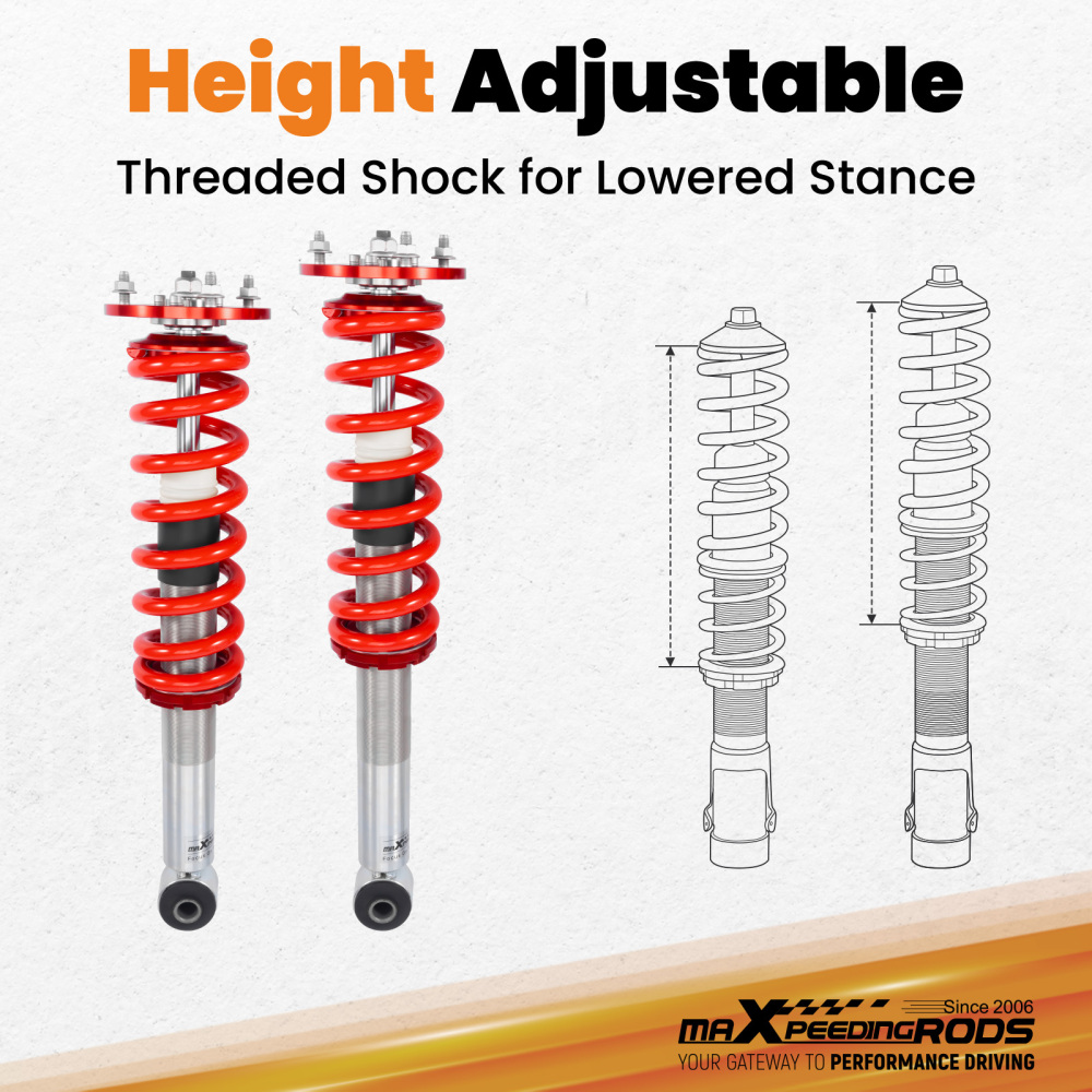 Complete Struts & Shocks compatible for Ford F-150 04-08 RWD for Mark LT 06-08 RWD Only