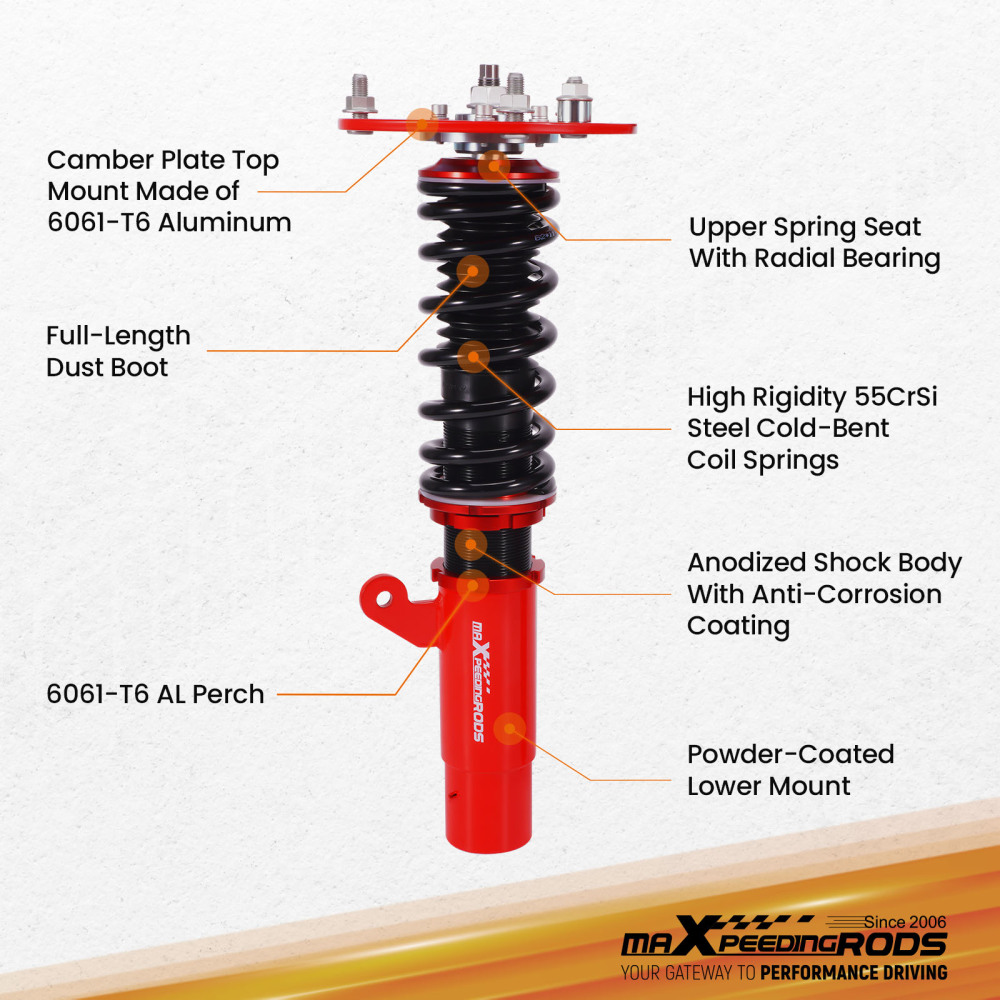 Coilovers Suspension compatible for BMW 3 Series F30 320i, 328i, 330i, 335i xDrive 13-19