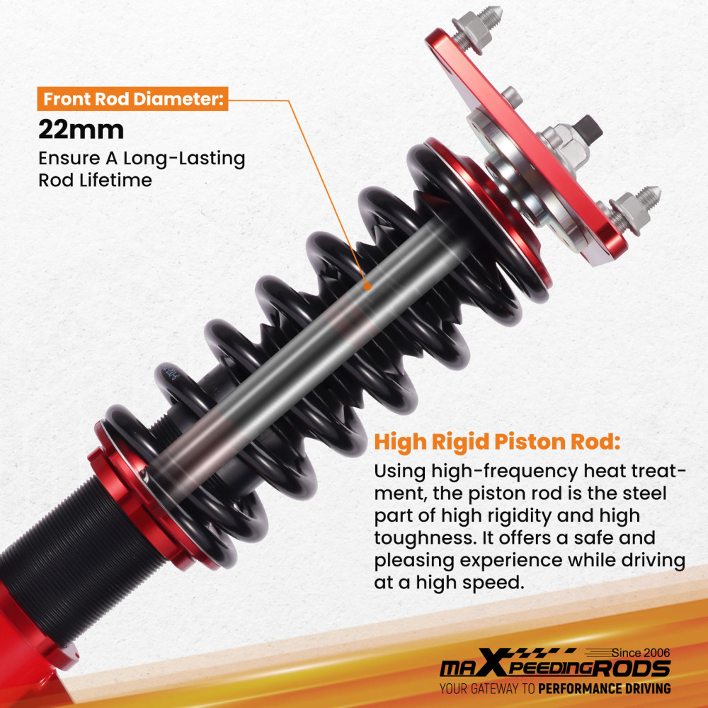 MaXpeedingrods Coilovers Lowering Suspension compatible for Kia Forte Sedan YD 14-18