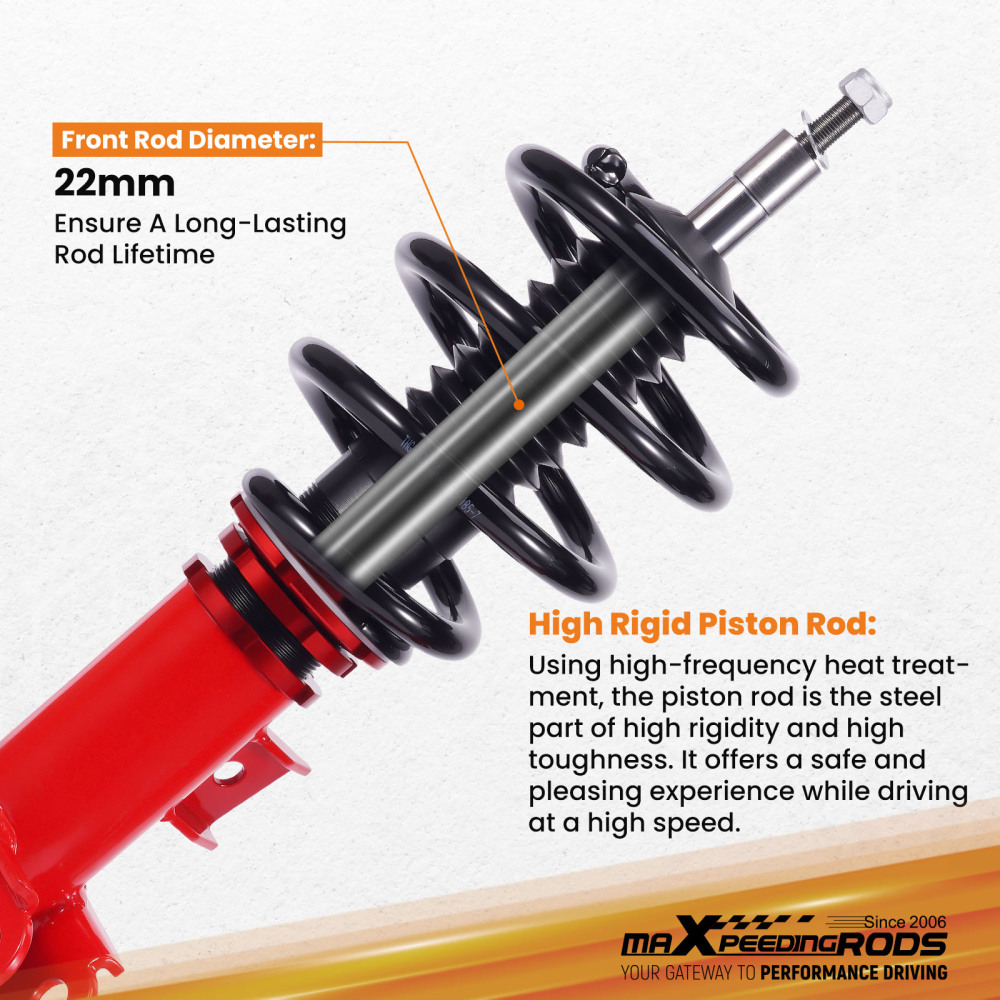 MaXpeedingrods COILOVER Suspension Lowering Kit compatible for Ford Fusion 2013-2020