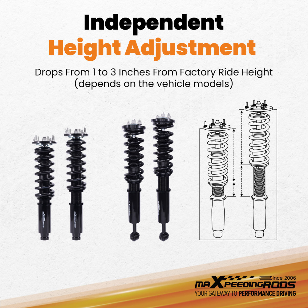 Adjustable Coilovers Suspension Kit compatible for Honda Accord 03-07 compatible for Acura TL 04-08