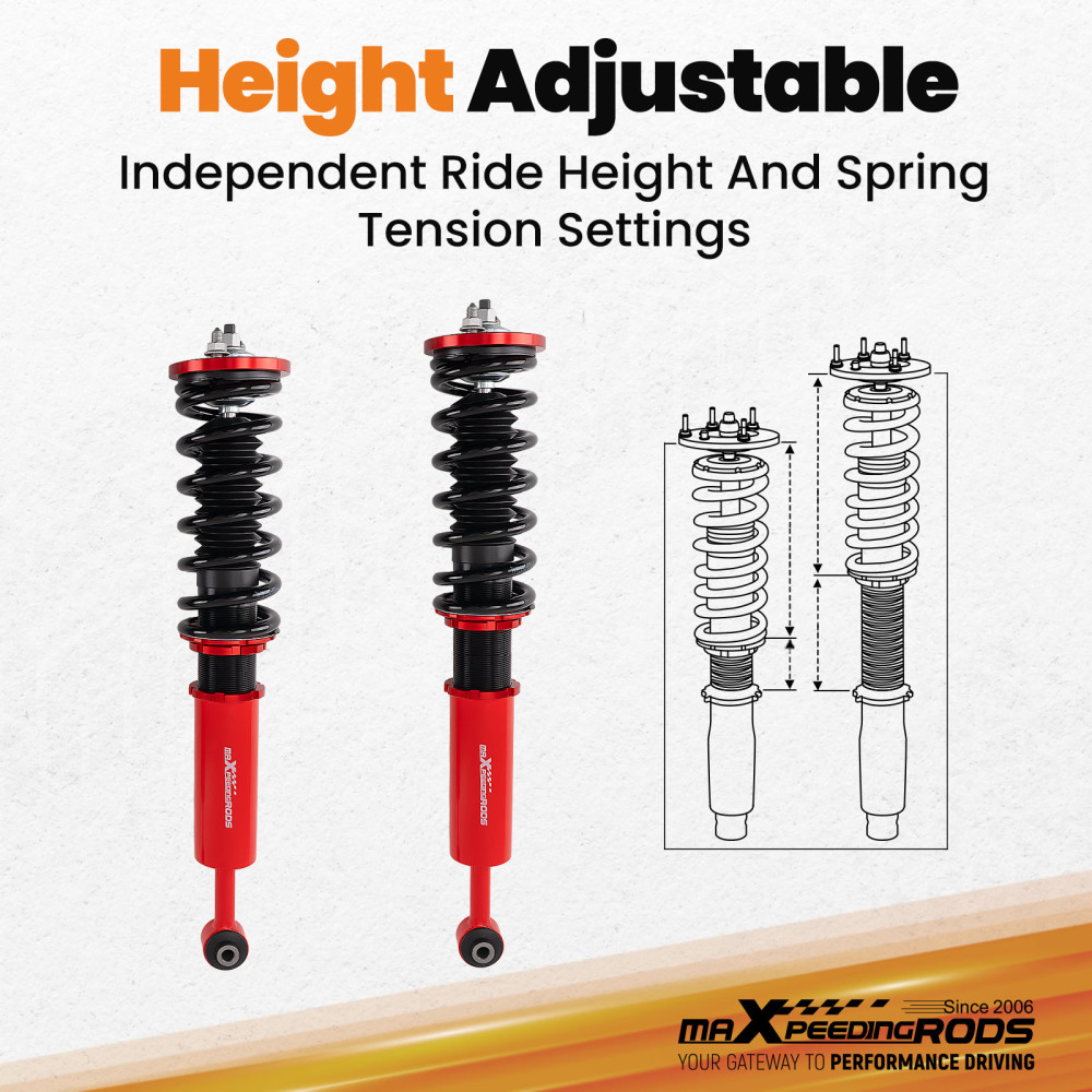 MaXpeedingrods Coilovers Suspension Lowering Kit For Honda Accord 2003-2007