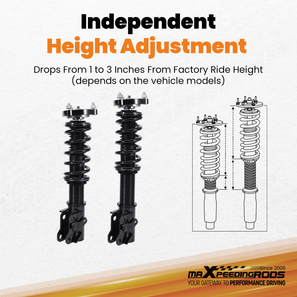MaXpeedingrods Adjustable Coilovers Suspension Kits compatible for Honda CivicSi 2006-11