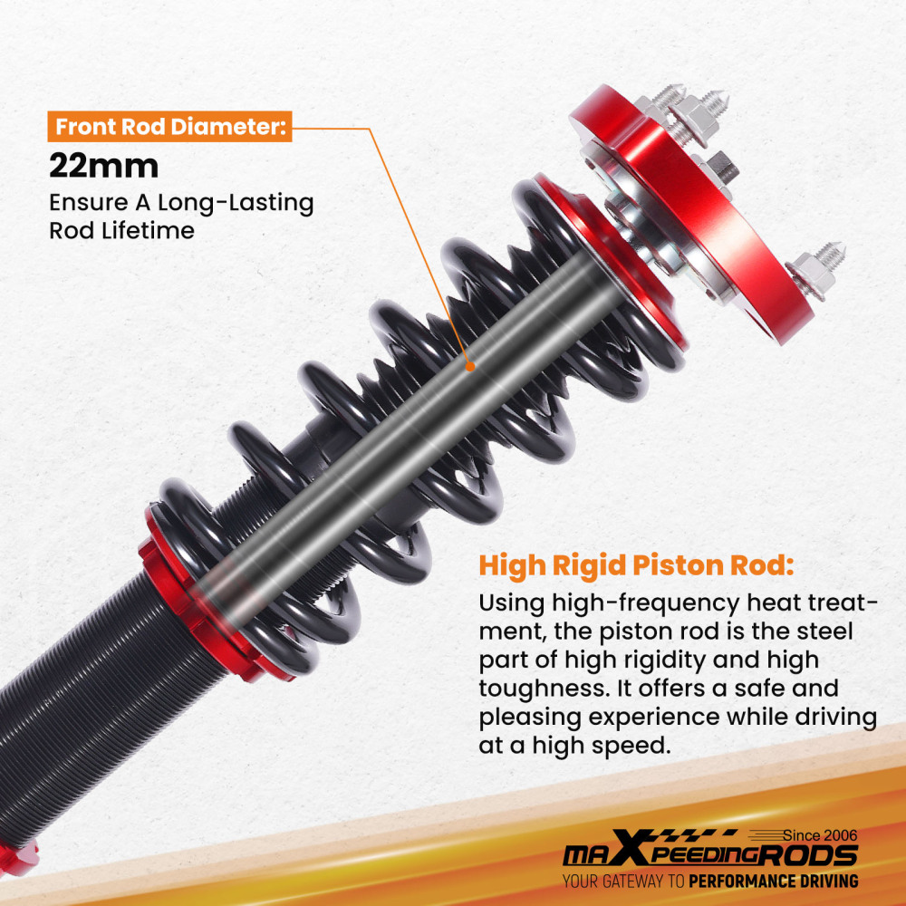Height Adjustable Coilover Suspension Kit compatible for Honda CIVIC FD1-FD7 compatible for Acura 2006-2011 Lowering Kit