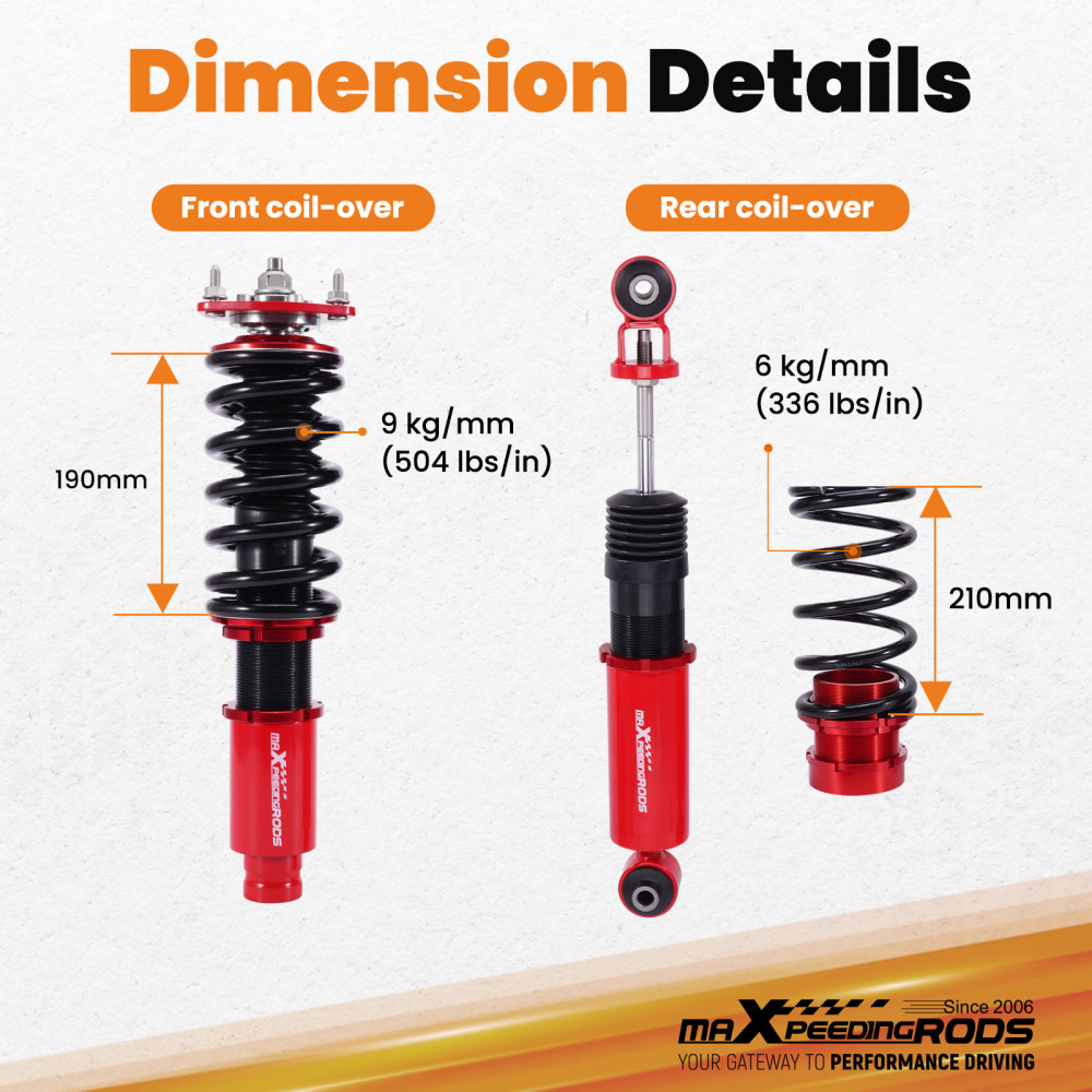 Street Coilovers Suspension For Mazda6 2003-2006 GG 4-door Sedan 5-door Liftback