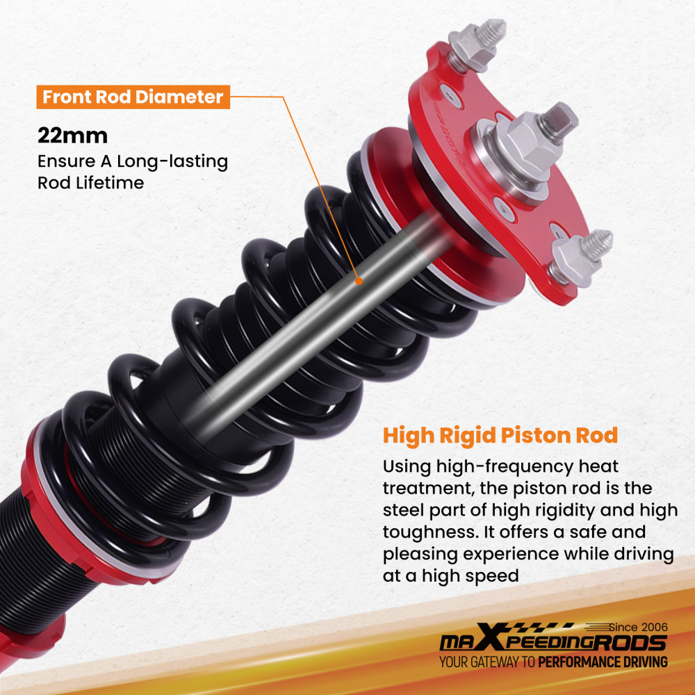 MaXpeedingrods Coilovers Suspension Lowering Kit compatible for Mitsubishi Mirage 97-01