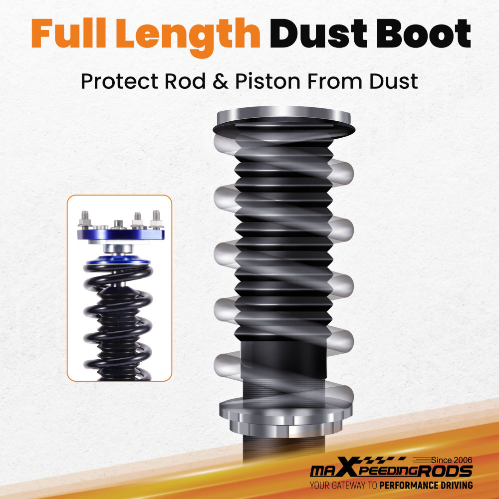 Coilover Lowering Kit compatible for Ford Mustang Base SN95 1994-2004 Front Camber Plate