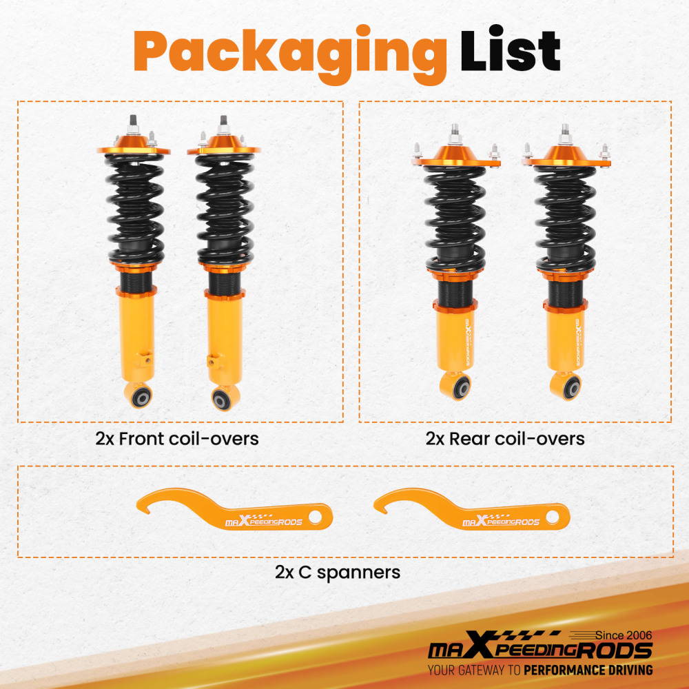 Ammortizzatori Suspension compatibile per MAZDA MIATA MX 5 NA NB 90-98 Coilover Lowering Kit