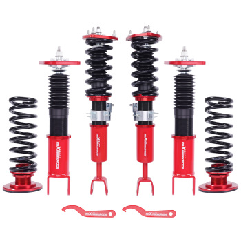 Kit di abbassamento delle sospensioni compatibile per Nissan Fairlady 350Z Z33 03-08 Adj. Ammortizzatore (Set di 4) Lowering Kit