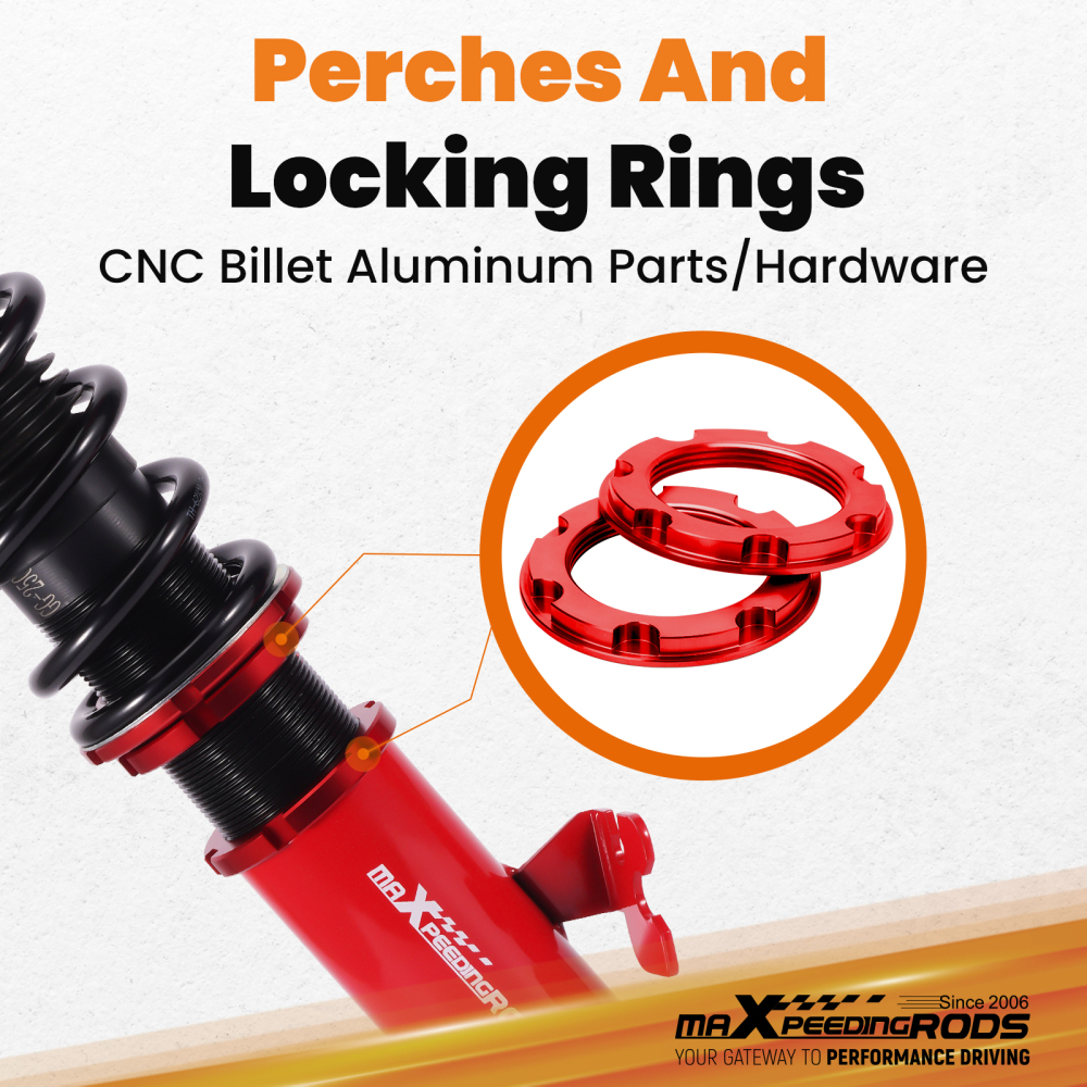 Kit Assetto a Ghiera Ammortizzatori compatibile per Mini R56 R57 R58 R59 Cooper / Cooper D