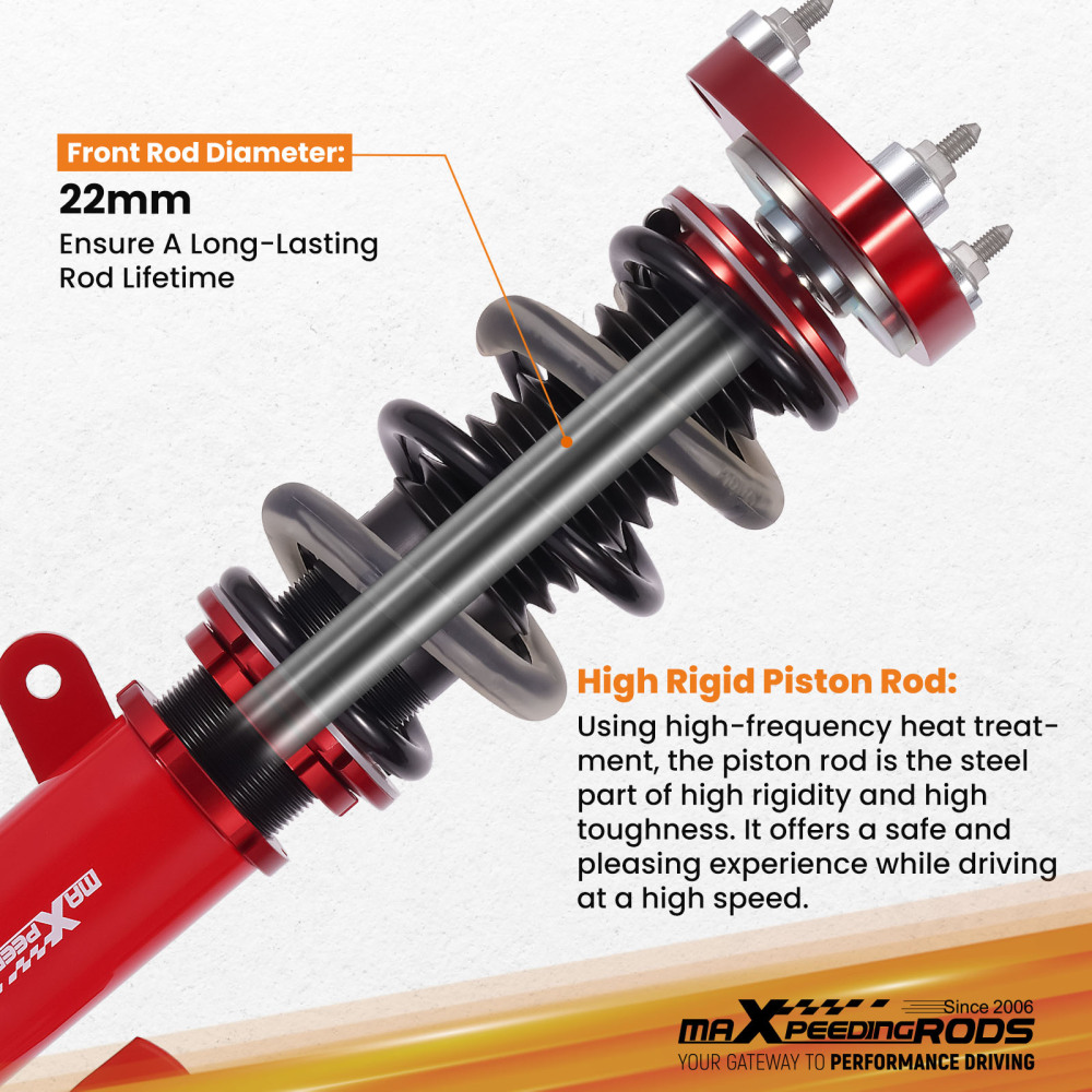 Coilovers compatible for Volvo S40/V50 compatible for Fwd 04-12 1.6 1.8 2.0 2.4 T5 D5 D4 D3