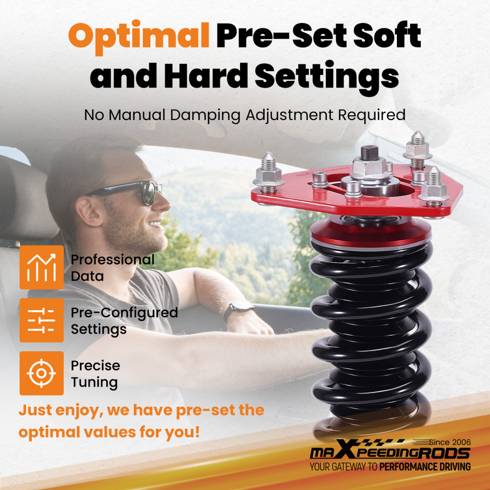 MaXpeedingrods Coilovers Shock Struts Suspension Kit For 2015-19 compatible for Hyundai Sonata