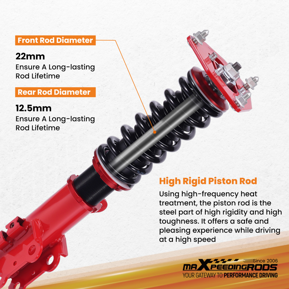 MaXpeedingrods Coilovers Shock Struts Suspension Kit For 2015-19 compatible for Hyundai Sonata