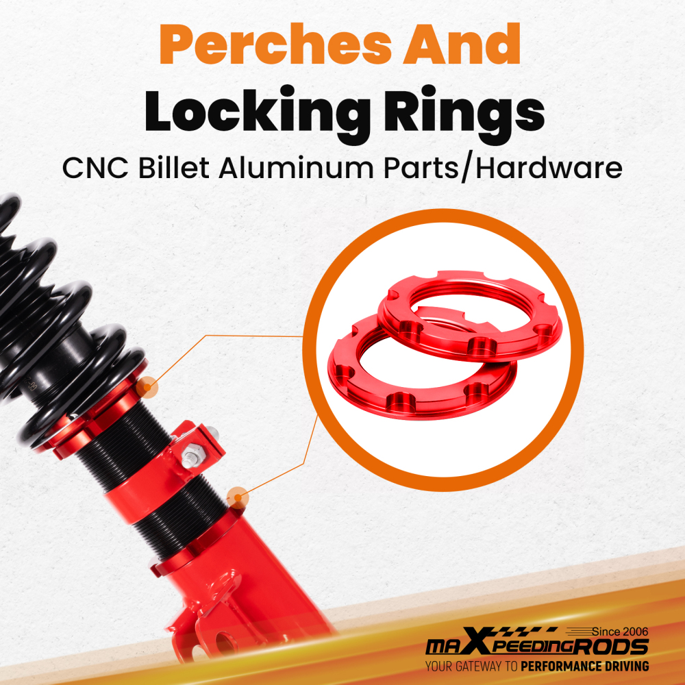 Assetto Regolabile Molle Ammortizzatori compatibile per Mercedes W204 Classe C 2008-2014