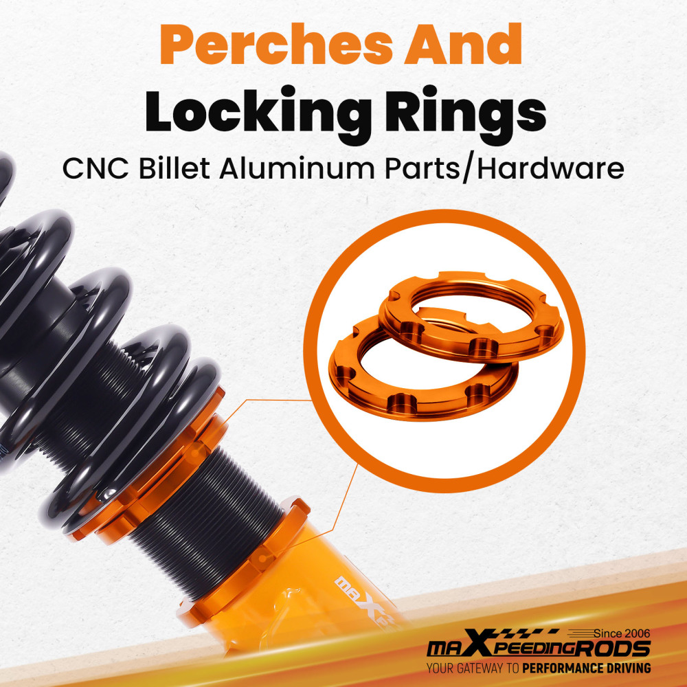 Front Complete Coil Spring Struts Rear Shocks compatible for Scion xB 2004-2006 Coilovers