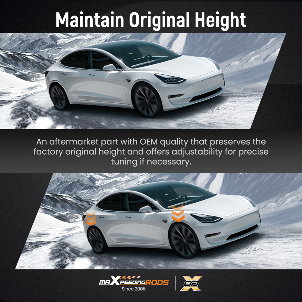 MaXpeedingrods Coilovers Lowering Kit compatible for Tesla Model 3 AWD Height Adjustable