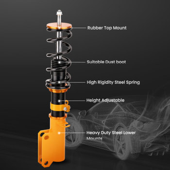 Compatible for BMW X5 E53 2000-2006 2002 2003 2004 2005 2x Front Coilover Shocks Springs Lowering Kit