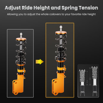 Compatible for BMW X5 E53 2000-2006 2002 2003 2004 2005 2x Front Coilover Shocks Springs Lowering Kit