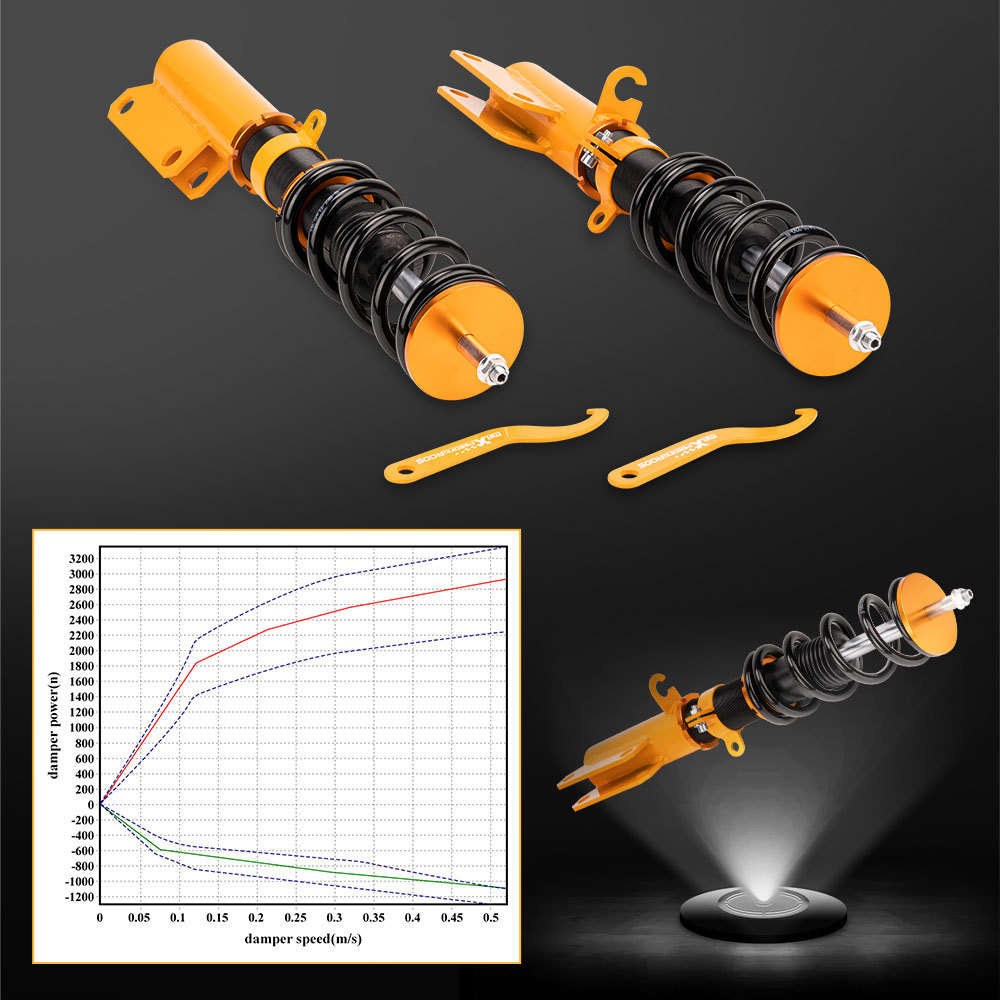Compatible for BMW X5 E53 2000-2006 2002 2003 2004 2005 2x Front Coilover Shocks Springs Lowering Kit