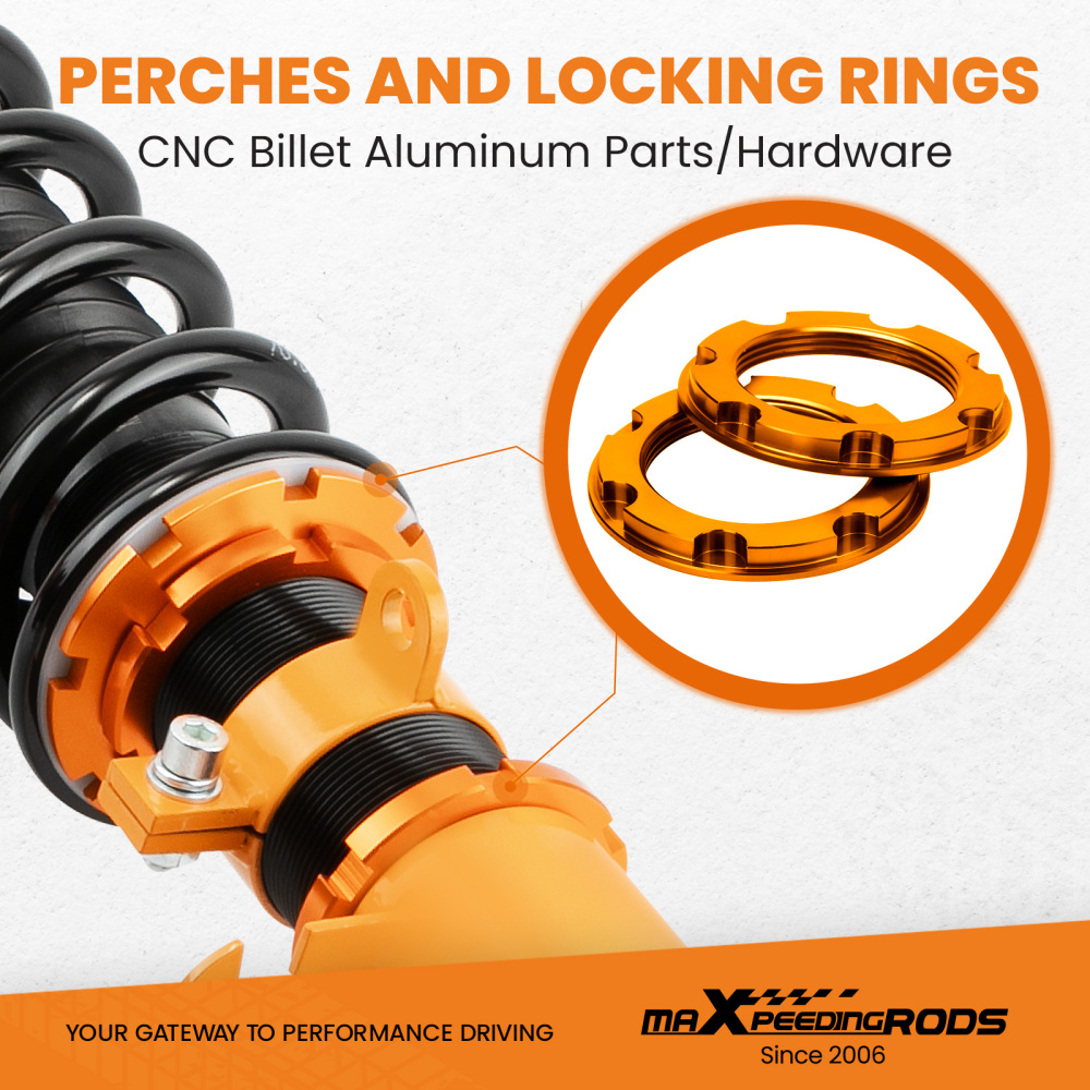 Air to Coil Coilovers ShocksSprings Conversion Kits compatible for BMW X5 E53 2000-2006