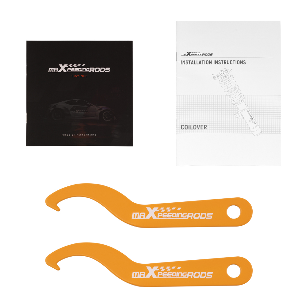 Compatible for BMW X5 E53 2000 - 2006 Adjustable Height Struts Front Coilovers Shocks and Springs lowering kit