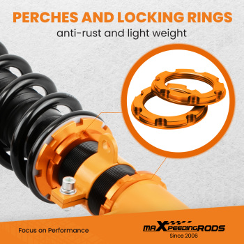 Compatible for BMW X5 E53 2000-2006 2002 2003 2004 2005 2x Front Coilover Shocks and Springs Lowering Kit