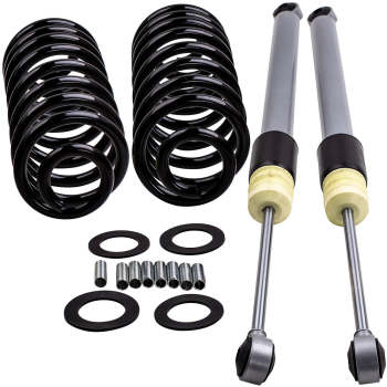 Compatible for HUMMER H2 2003-09 Rear Suspension Air Bag/Coil Spring Conversion Shocks Lowering Kit