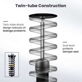 Airmatic to Coil Spring compatible for Mercedes-Benz S Class S600 2001-2006 Lowering Kit