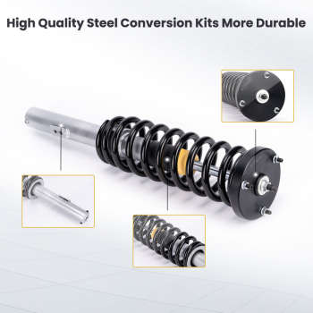 Airmatic to Coilovers Conversion compatible for Mercedes W220 S430 S500 2000-2006 Class S