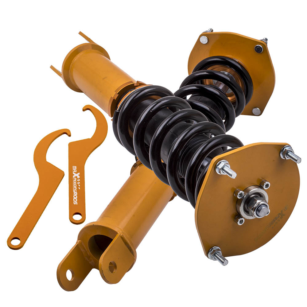 Height Adjustable Shocks Springs Front Pair Set compatible for Lincoln Mark VIII 1993-1998