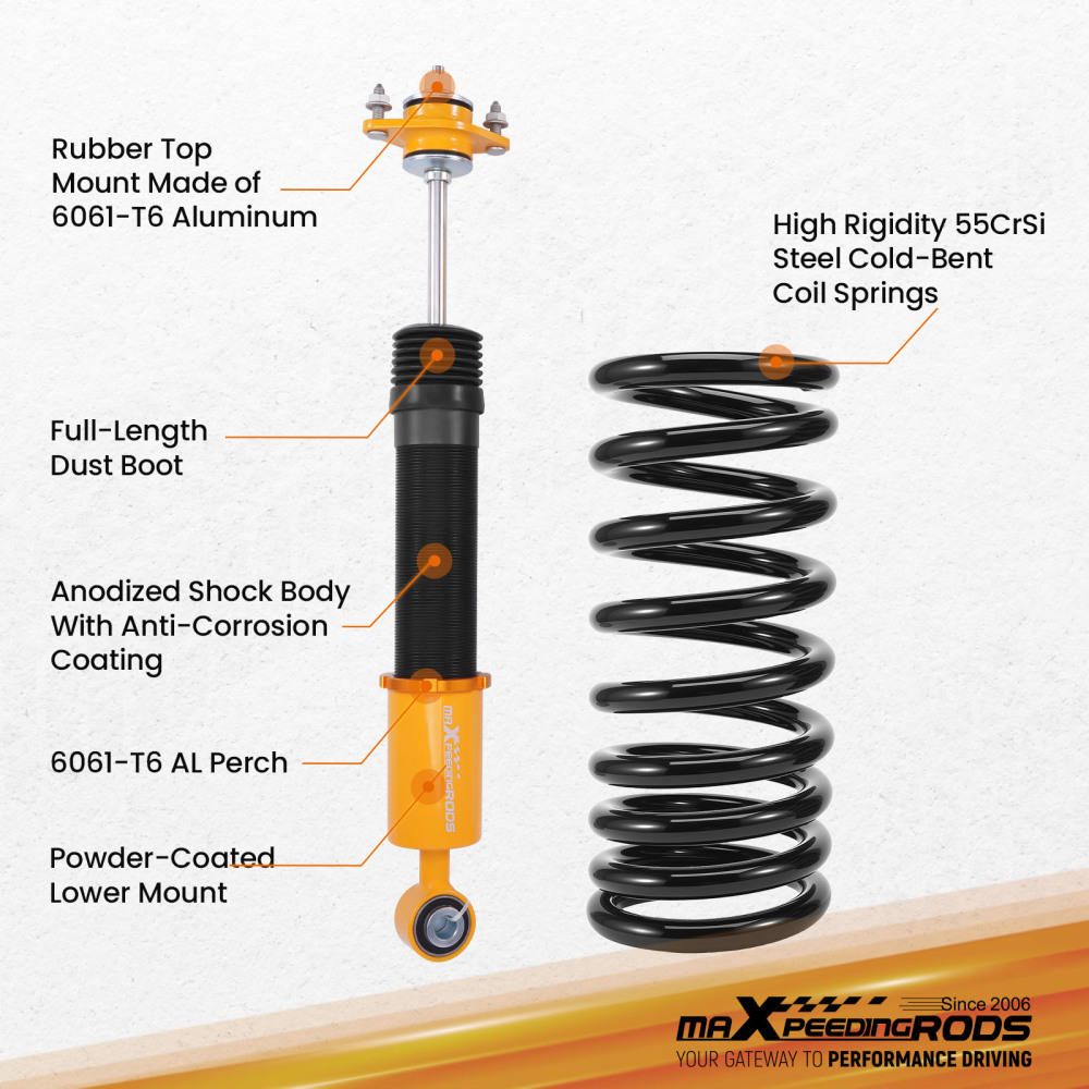 Compatible for Lincoln Mark VIII 93-98 Assembly Air to Struts Coil Springs Conversion Kits
