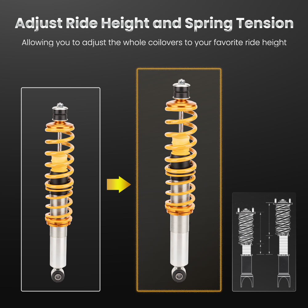 For 98-02 compatible for Lincoln Navigator 4WD Air to Coil SpringsShocks Conversion Kit