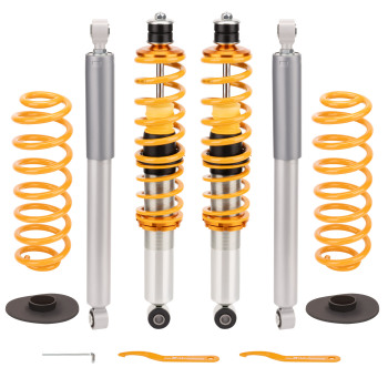 Kit amortisseurs et ressorts hélicoïdaux x4 compatible pour Ford Expedition 4WD 1997-2002kit d'abaissement