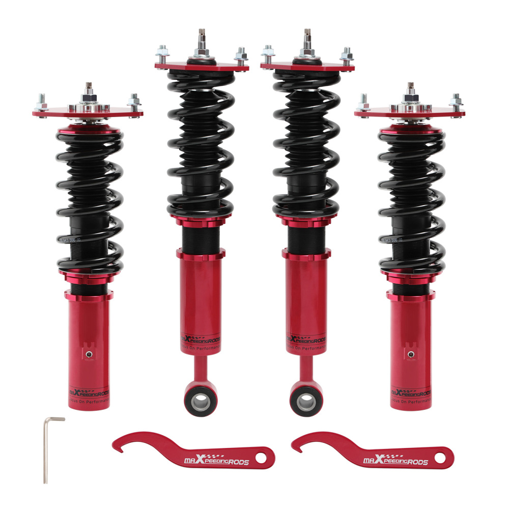 Compatible for Mitsubishi 3000GT compatible for AWD Coilover Suspension Strut 24 Way adj Damper Lowering Kit