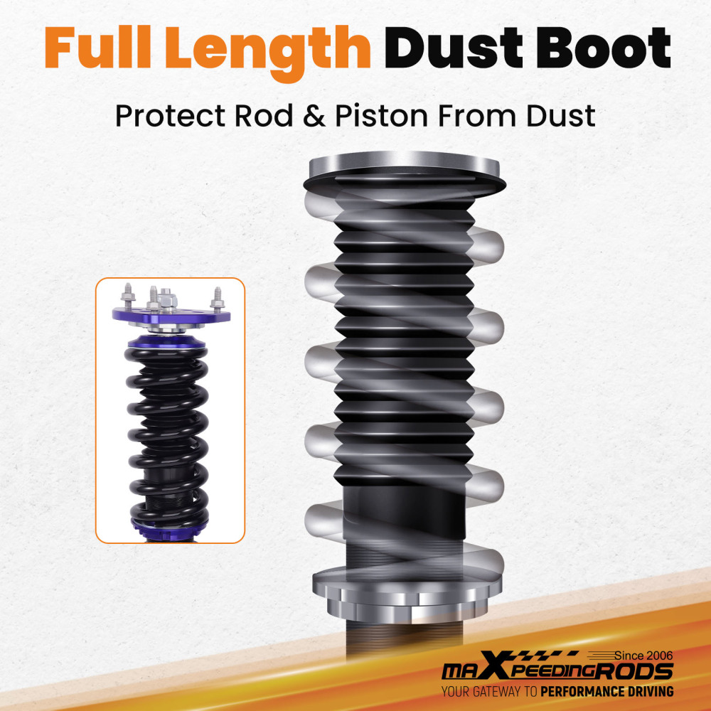 MaXpeedingrods Coilovers Suspension Lowering Kit compatible for Nissan 350Z 2003-2008