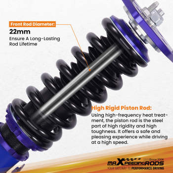 Coilovers Suspension Kit compatible for Nissan 350Z Z33 Coupe Roadster 03-08 Skyline Coupe