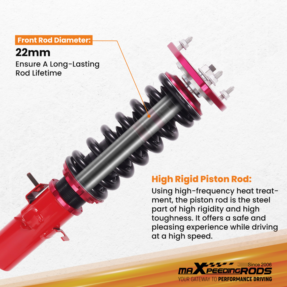 MaXpeedingrods Coilovers Suspension Lowering Kit compatible for Nissan 350Z 03-08
