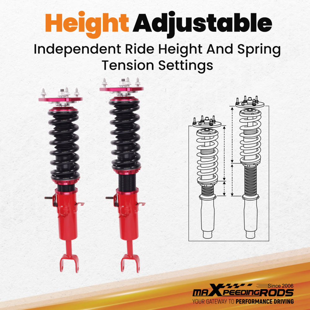 MaXpeedingrods Coilovers Suspension Lowering Kit compatible for Nissan 350Z 03-08