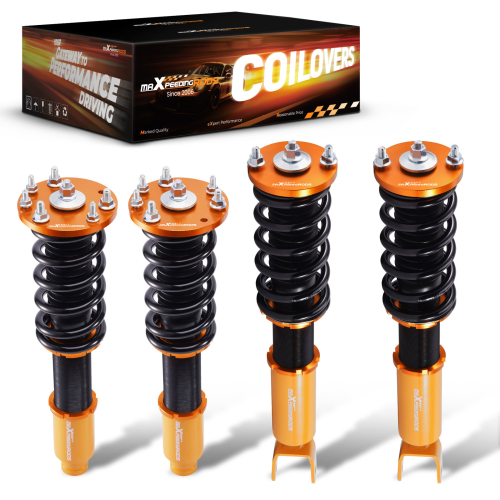 Compatible for Honda Accord 8th Gen Full Assembly Golden Coilover Suspension Kits 2008 - 2012 Lowering Kit
