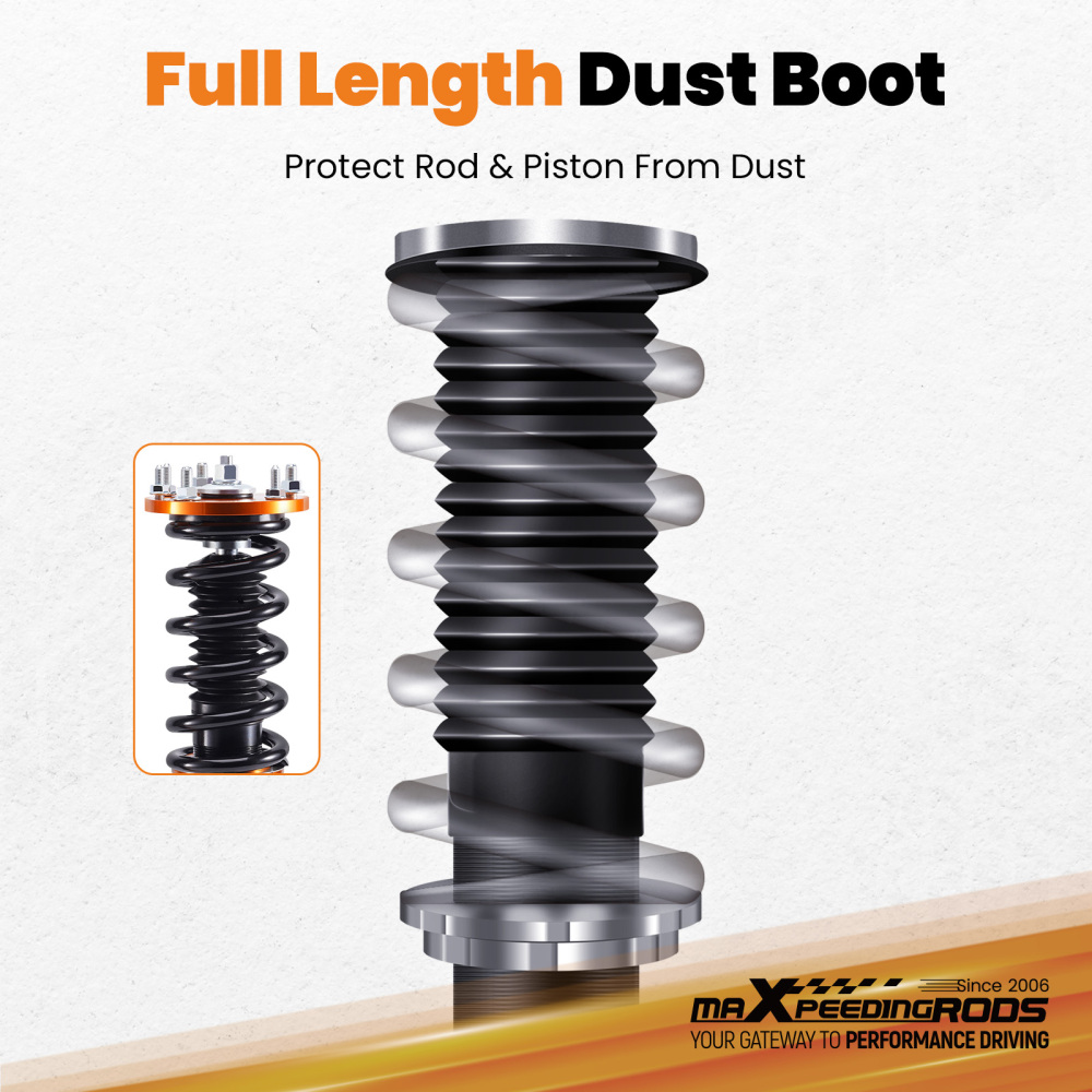 Compatible for Honda Accord 8th Gen Full Assembly Golden Coilover Suspension Kits 2008 - 2012 Lowering Kit