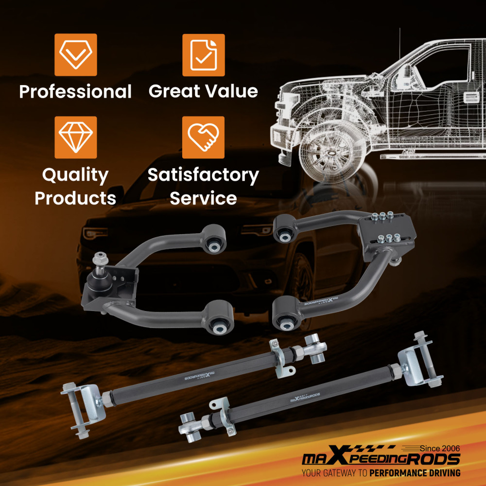 MaXpeedingrods CoiloversCamber Arm Kit compatible for Honda Accord 08-12 compatible for Acura TSX 09-14