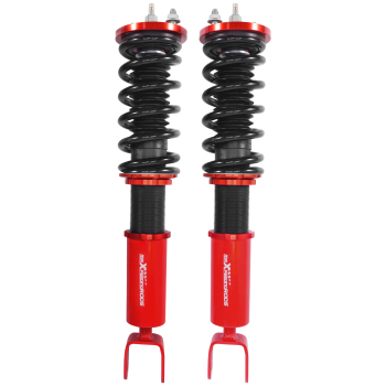 24 Ways Damper ajustable Compatible for Honda Accord 2008-2012 2.4L 3.5L engine Coilovers Suspension Kit RedLowering Kit