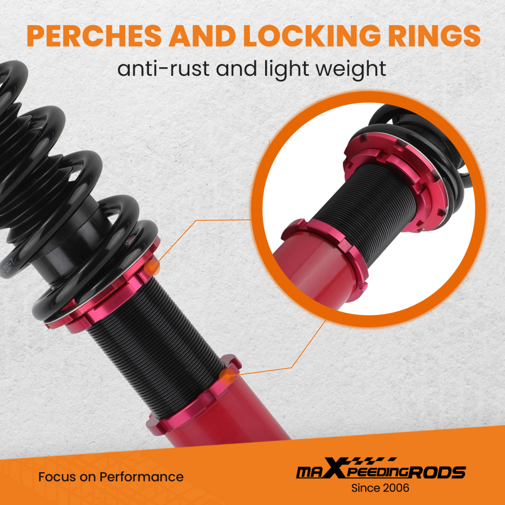 Coilovers +Rear Camber Control Arms Kit compatible for Honda Accord 2008-12 compatible for Acura TSX 09-14