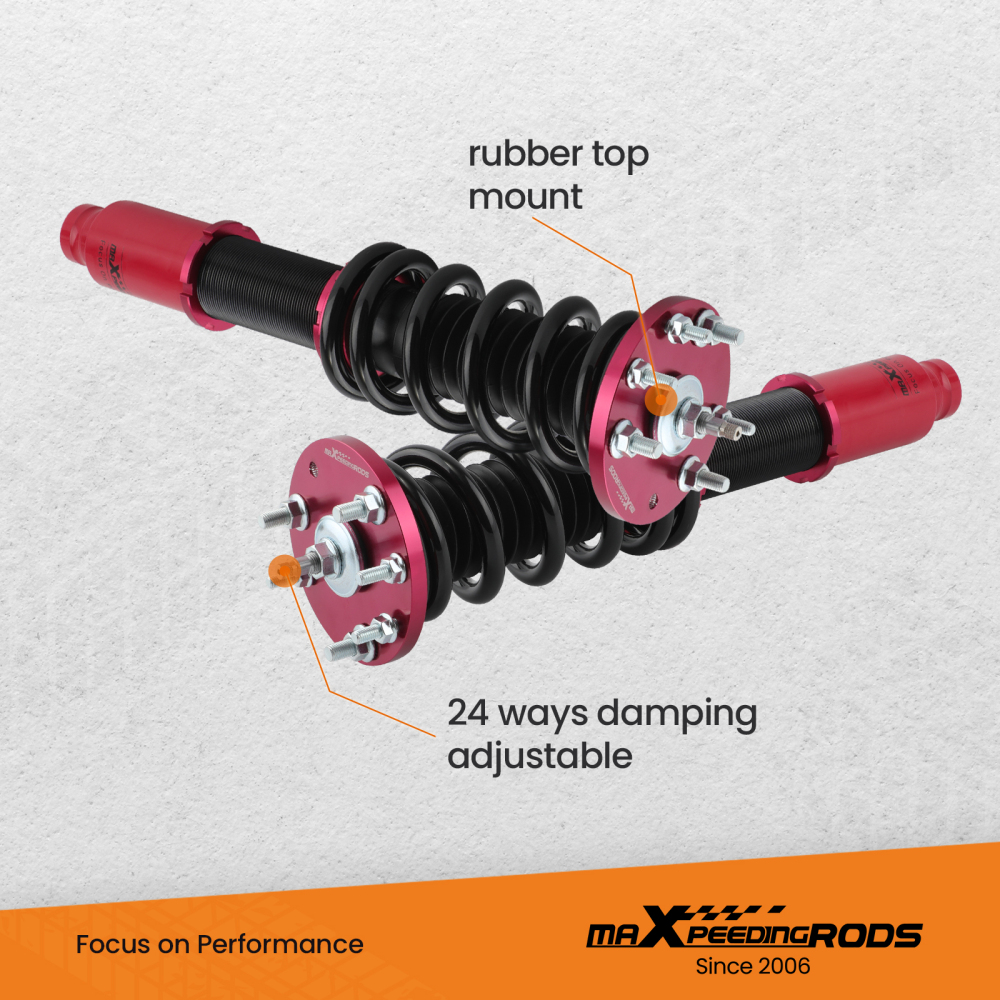 Coilovers +Rear Camber Control Arms Kit compatible for Honda Accord 2008-12 compatible for Acura TSX 09-14