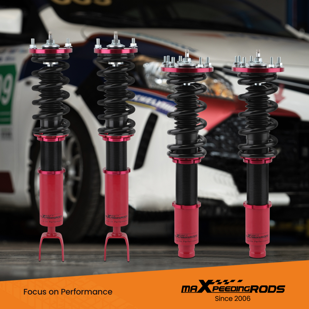 Coilovers +Rear Camber Control Arms Kit compatible for Honda Accord 2008-12 compatible for Acura TSX 09-14