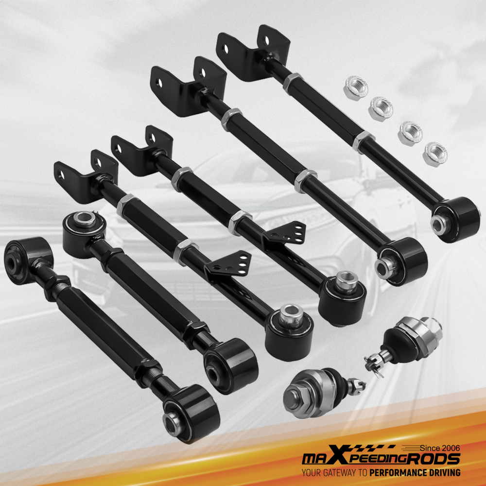 Coilovers +Rear Camber Control Arms Kit compatible for Honda Accord 2008-12 compatible for Acura TSX 09-14