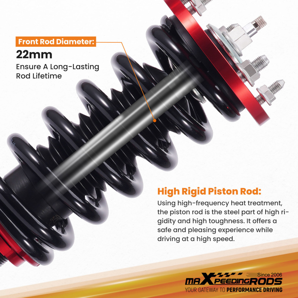 Coilovers Suspension Shocks compatible for Honda Accord VIII CP 2008-12 3.5 2.4 2.0 i-VTEC